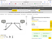 CIPA Universal Deluxe Door-Mount Mirrors - Qty 2 CIPA Mirrors 11650-2.png